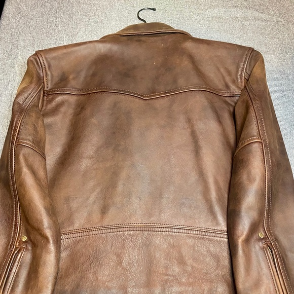 Frye Leather Men’s Moto Jacket - Picture 3 of 4